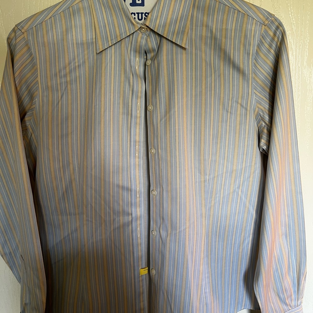 Brooks Brothers Blue and Orange Dress Shirt